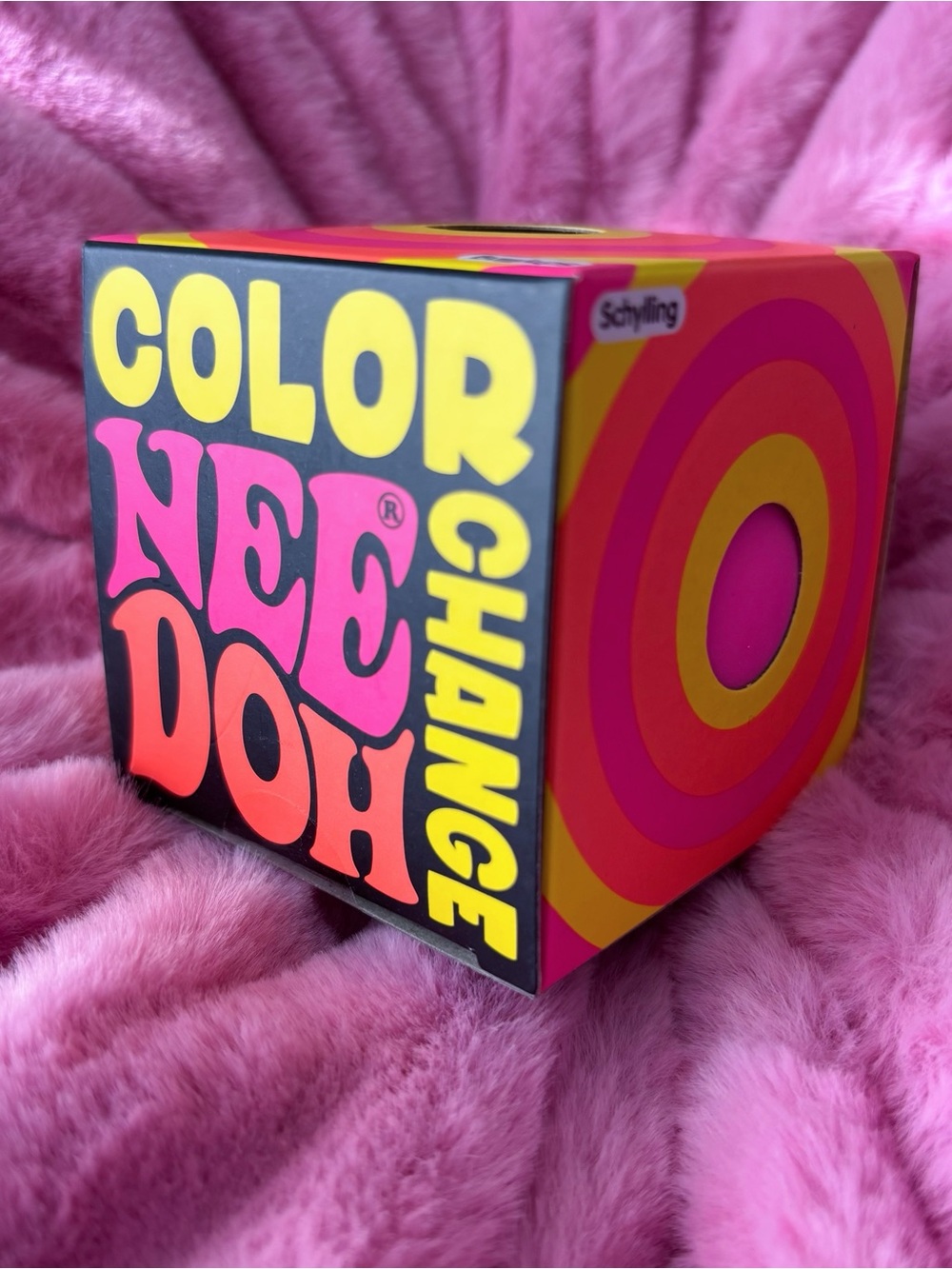 Schylling Pink Color Change NeeDoh Groovy Glob Squishy Fidget Toy New in Box